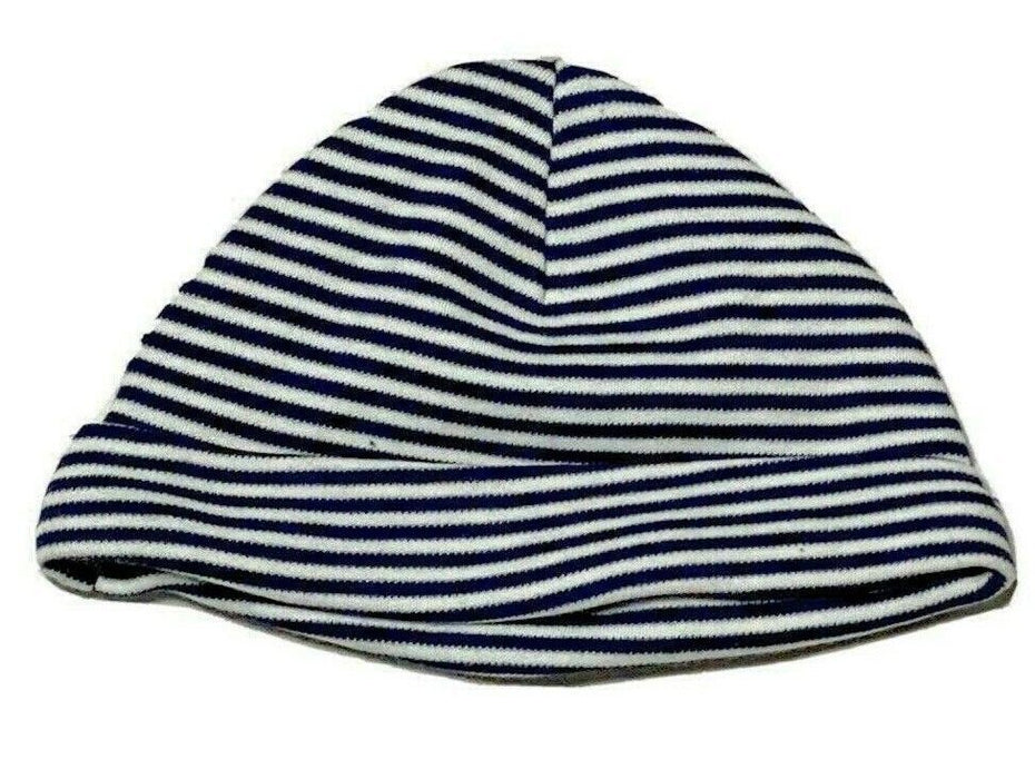 Baby Boy's Blue/White Striped Beanie (3M)