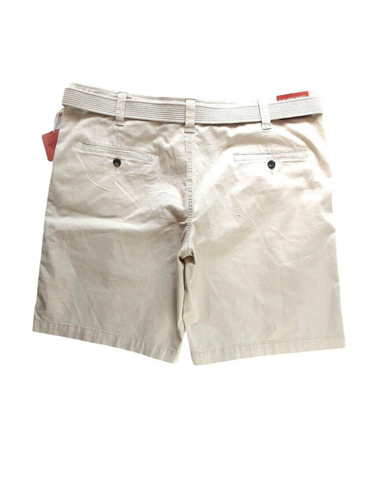 Mossimo Supply Utility Belted Flat Front Shorts Beige (Big & Tall: 46 X 10)