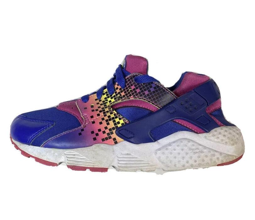 Nike Air Huarache Colorful Musical Beats Running Shoes Girls (Sz: 6y) 704945-500