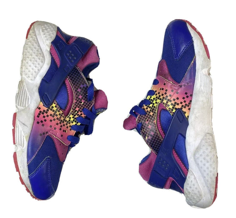 Nike Air Huarache Colorful Musical Beats Running Shoes Girls (Sz: 6y) 704945-500