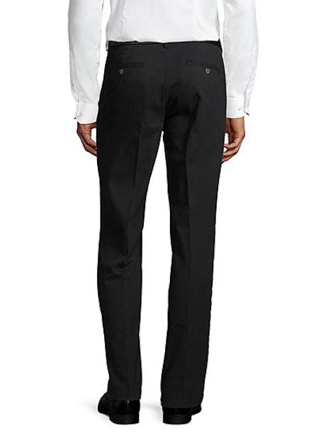 St John's Bay Men's Chino Stretch Classic Fit Pants Black (Sizes: 34, 36, 40 )