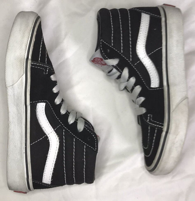 Vans SK8-Hi Classic OTW Black/White Skateboarding Shoes Boys (Size: 13.5) 500714