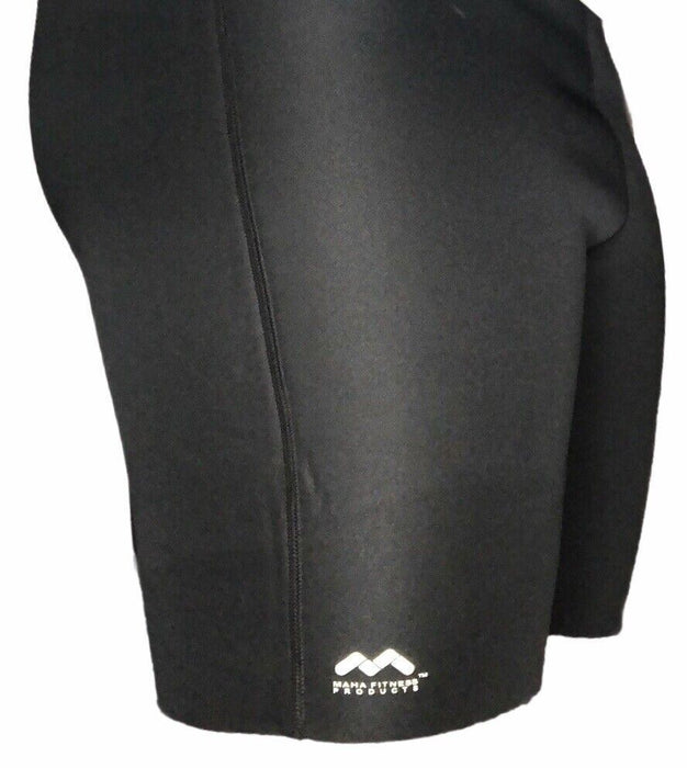 MAHA Fitness Black Tight Zip-Up Neoprene Shorts Men's (Sizes: S,M,L,XL)