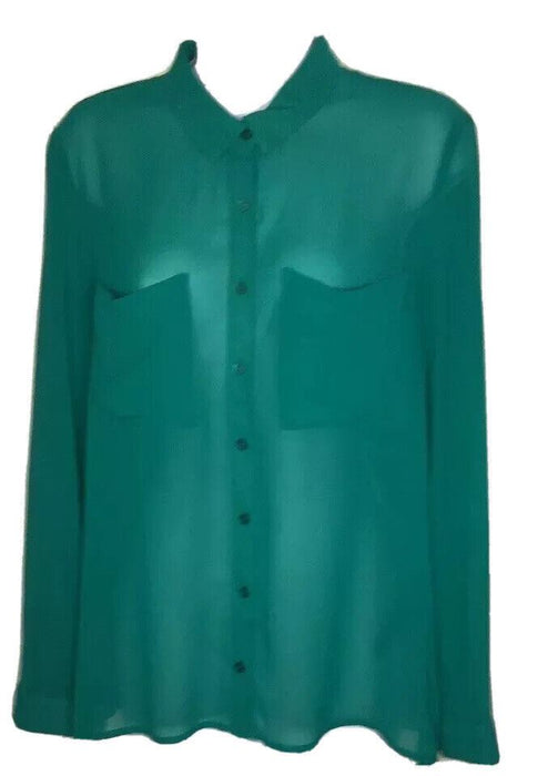 Divded H&M Green Long Sleeve Top (Size: 6)