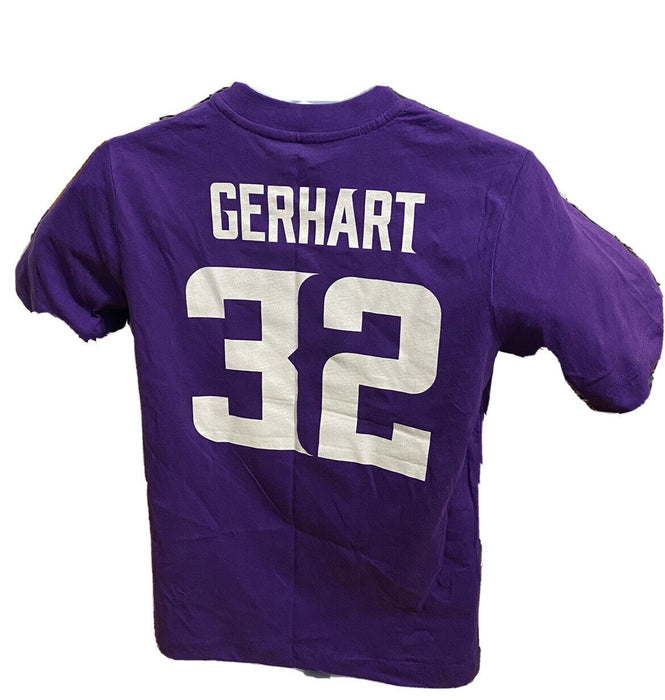 Minnesota Vikings NFL Team Logo #32 Gerhart T-Shirt Purple (Youth Sizes)