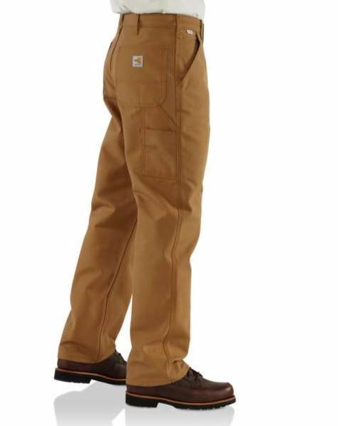 Carhartt Flame-Resistant Duck Work Dungaree's | Brown (Size: 50 X 34) FRB229BRN