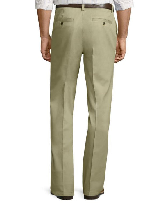 St John's Bay Men's Stretch Straight Fit Pants Khaki (Sizes 30, 34, 40, 42)