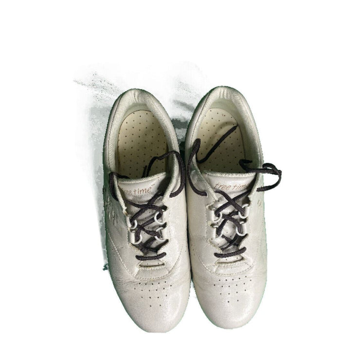 SAS Tripad Free Time Leather Beige Comfort Orthopedic Shoes Women (Size: 8.5 M)