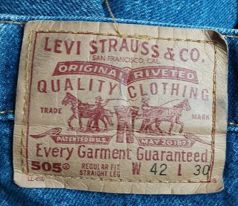 Levi's 505 Vintage Regular Fit Jeans Medium Wash (Big & Tall: 42 x 30) 005050217