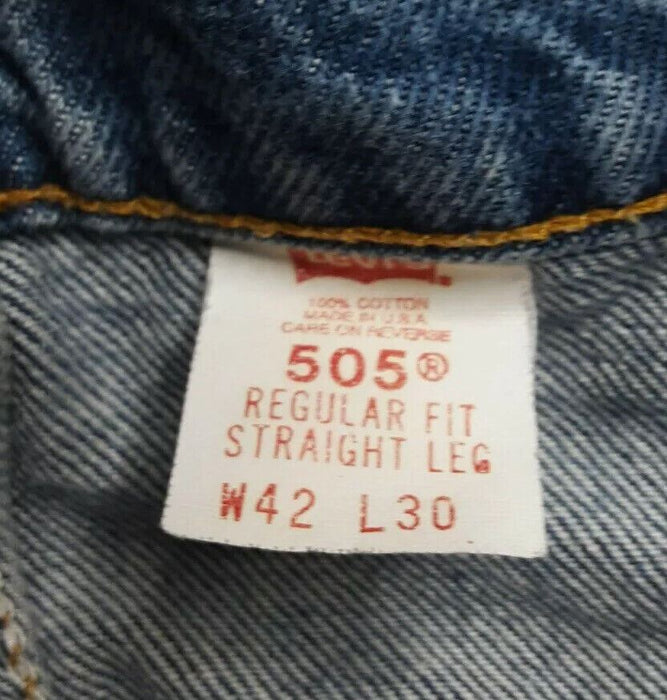 Levi's 505 Vintage Regular Fit Jeans Medium Wash (Big & Tall: 42 x 30) 005050217