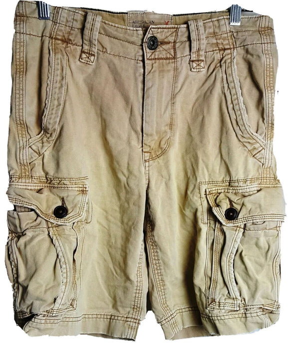 American Eagle Vintage Classic Length Cargo Shorts  Khaki (Size: 28 x 10")