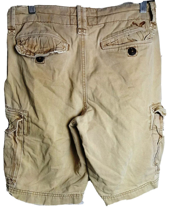 American Eagle Vintage Classic Length Cargo Shorts  Khaki (Size: 28 x 10")