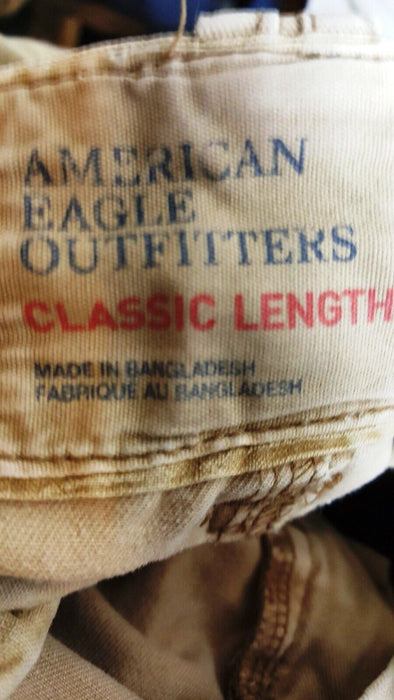 American Eagle Vintage Classic Length Cargo Shorts  Khaki (Size: 28 x 10")