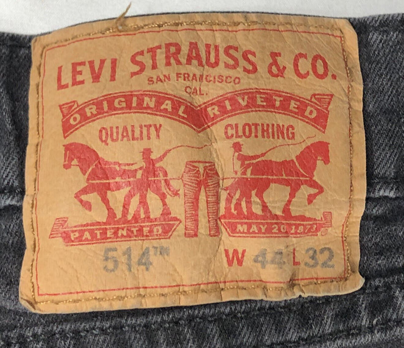 Levi's 514 Straight Fit Stretch Jeans Black (Big & Tall: 44 x 32) 005140730