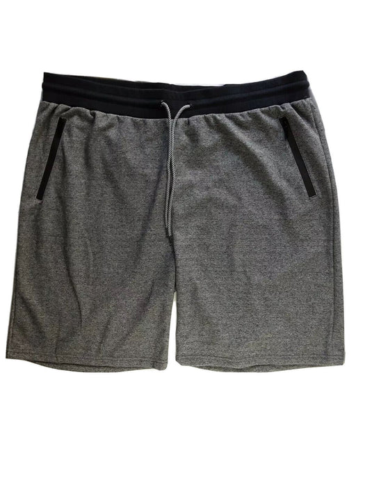 Verde Big Men's Elastic Waist Draw String Shorts Gray (Big & Tall: 5XL)