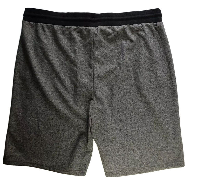 Verde Big Men's Elastic Waist Draw String Shorts Gray (Big & Tall: 5XL)