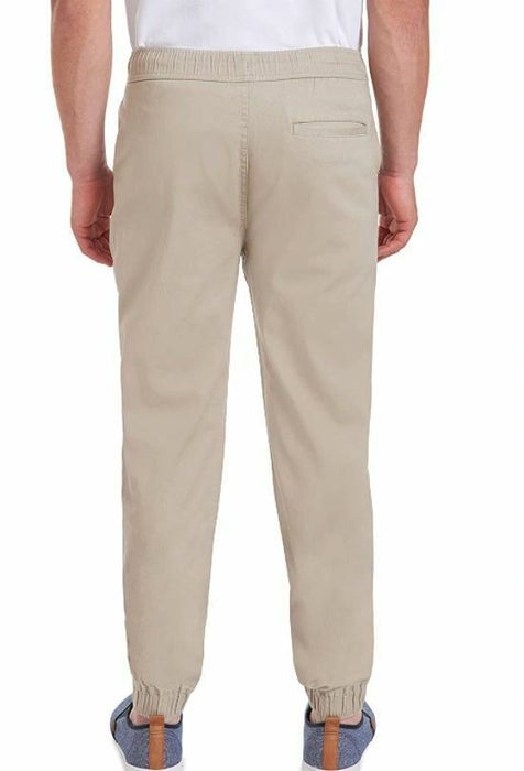 Izod Approved Schoolwear Stretch Jogger Elastic Waist Pants Khaki (Size: XL)