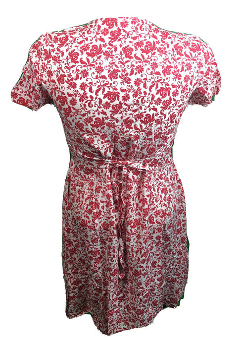 BFA Classic Pink/White Floral Short Sleeve Dress (Size: 6P)