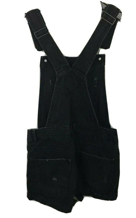 Denim & Co Romper Dark Wash Black Short Jeans (Size: 2)