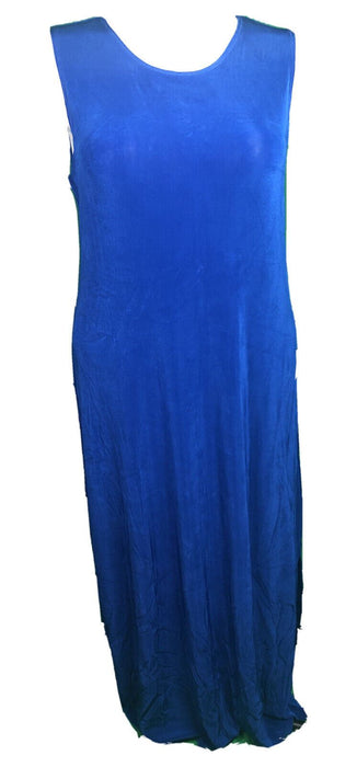 Norm Thompson Royal Blue Sleeveless Dress w/ Split (Size: 1X)