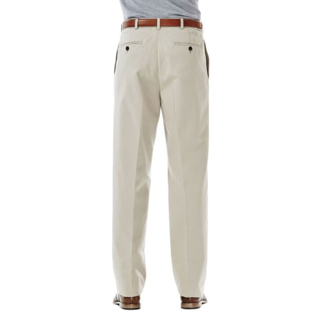 Haggar Pleated Front Work To Weekend Khaki Pants String (Big & Tall: 50 - 60)