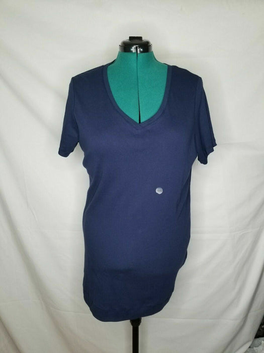 Avenue Women's Plus Size Navy Blue Short Sleeve Tee Top (Sizes 18/20 & 26/28)