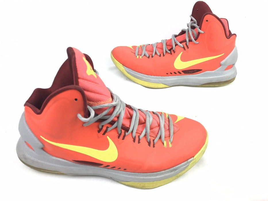 Nike Kevin Durant V 5 Crimson/Grey Active Shoes Men's (Size: 10.5) 554988-610