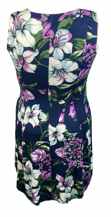 Premise Women's Floral Sleeveless Dress Blue (Sizes: S - M)