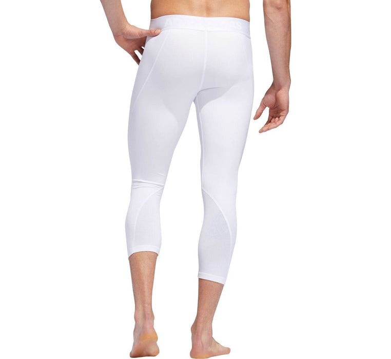 Adidas Men's Alphaskin Tights Sport Compression Pants White (Size: 2XL) DZ8439