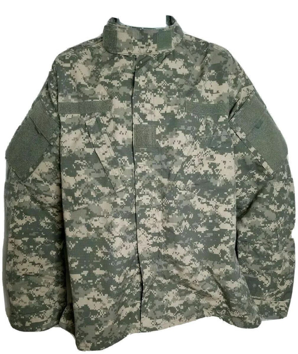 US Military ACU Digital Ripstop Combat Camouflage Jacket (Size: Small - Regular)