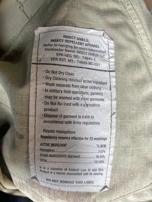 U.S. Military OCP ACU Ripstop Insect Repellent Jacket (Size: Medium-Long)