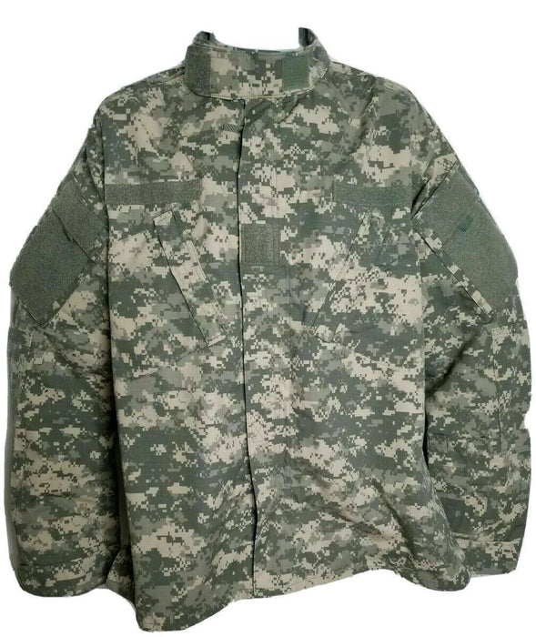 US Military ACU Digital Ripstop Combat Camouflage Jacket (Size: Small-Regular)