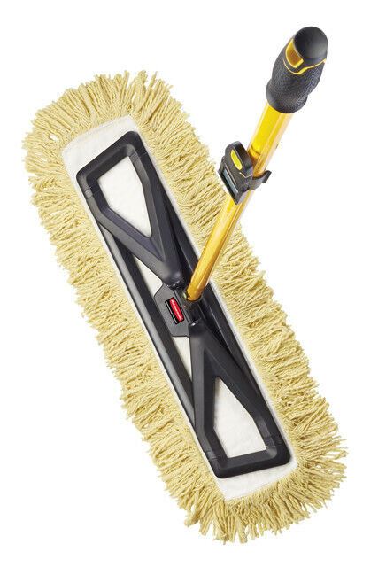 Rubbermaid 6 Pack Commercial Maximizer 24" Dust Mop Kits w/ Scrapers & Mop Pads