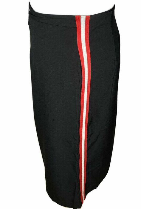 Romeo & Juliet Women's Midi Wrap Skirt Black/Red (Size: M)