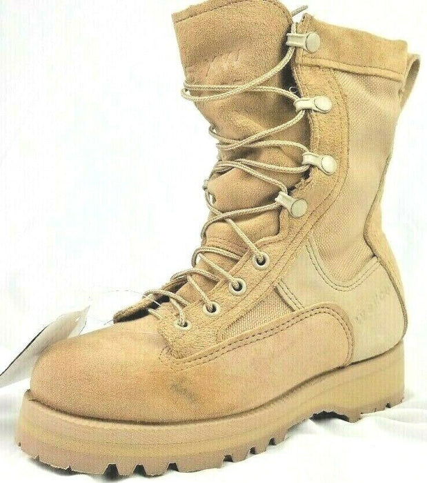 Wellco | Combat Temperate Weather Men Boots | Coyote Tan (Size: 2.5 XW) New!
