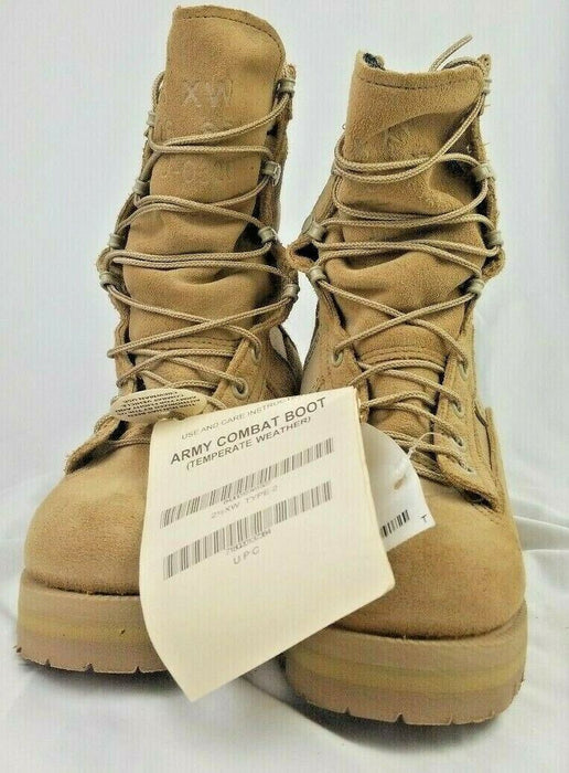 Wellco | Combat Temperate Weather Men Boots | Coyote Tan (Size: 2.5 XW) New!