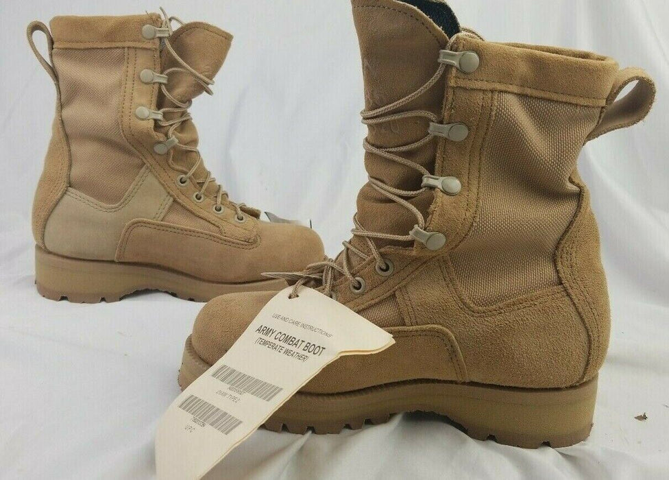 Wellco | Combat Temperate Weather Men Boots | Coyote Tan (Size: 2.5 XW) New!