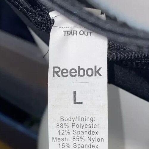 Reebok PlayDry Performance Crossfit Skinny Padded Training Bra (Size: L)