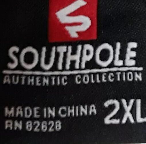 South Pole Black Front Pocket Skinny Track Sweatpants (Size: 2XL)