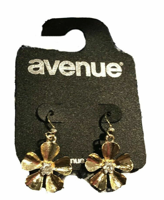 Avenue Gold Floral Diamond Earrings