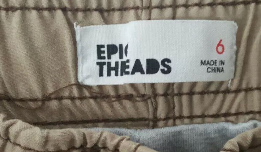 Epic Threads Boys Insulated Cargo Style Pants Beige (Size: 6)