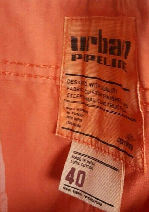 Urban Pipeline  Flat Front Orange Shorter Length Shorts (Size: 40) New!