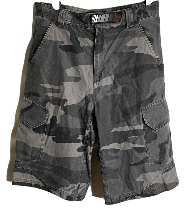 Old Navy  Camouflage NYC Cargo Shorts | Gray (Youth Size: 14)