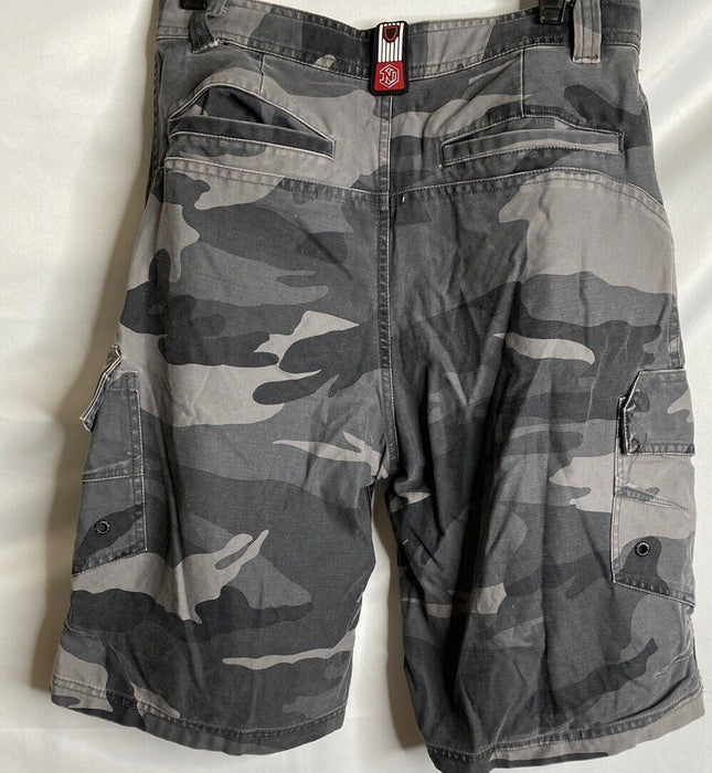 Old Navy  Camouflage NYC Cargo Shorts | Gray (Youth Size: 14)