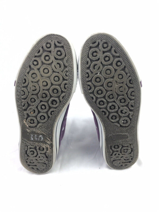 Levi's Shoes  Canvas Hi-top  Purple & White Shoes (Youth Size: 5.5)