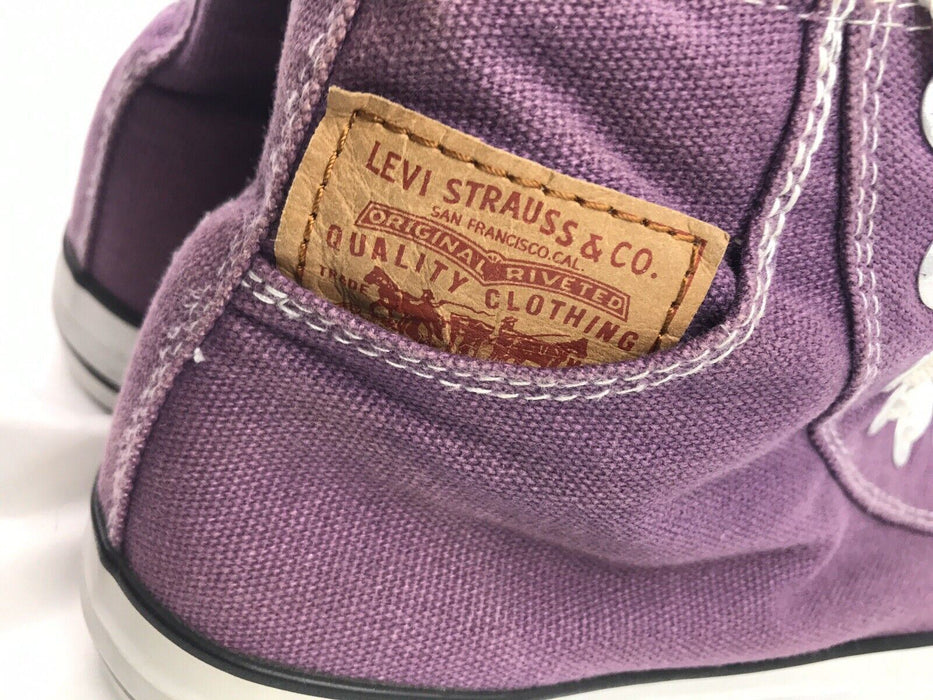 Levi's Shoes  Canvas Hi-top  Purple & White Shoes (Youth Size: 5.5)