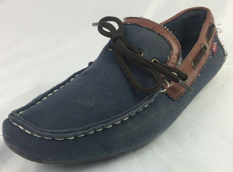 Levi's Benson Blue Denim II Flat Loafer Moccasins Blue/Brown | Men's (Size: 8)