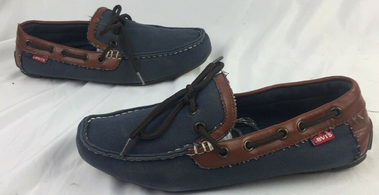 Levi's Benson Blue Denim II Flat Loafer Moccasins Blue/Brown | Men's (Size: 8)