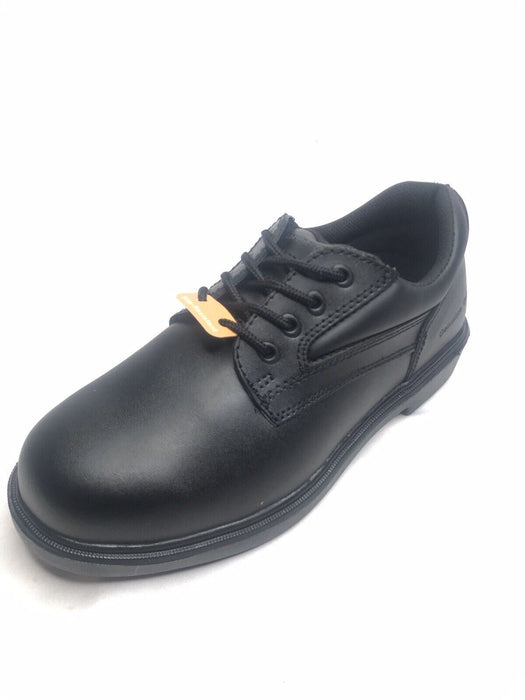 Genuine Grip Black Leather Slip/Oil Resistant Oxford Shoes Men's (Size: 7.5)
