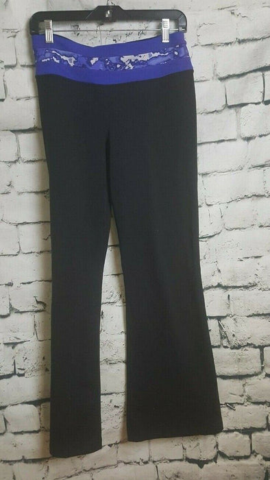 Women's Black Active Yoga Stretch Pants (Size: S)